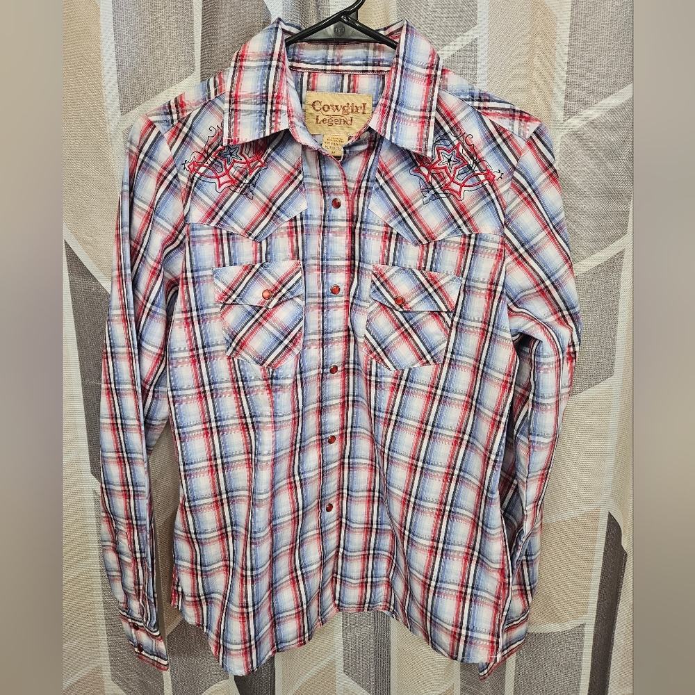 Cowgirl Legend Plaid Western Shirt